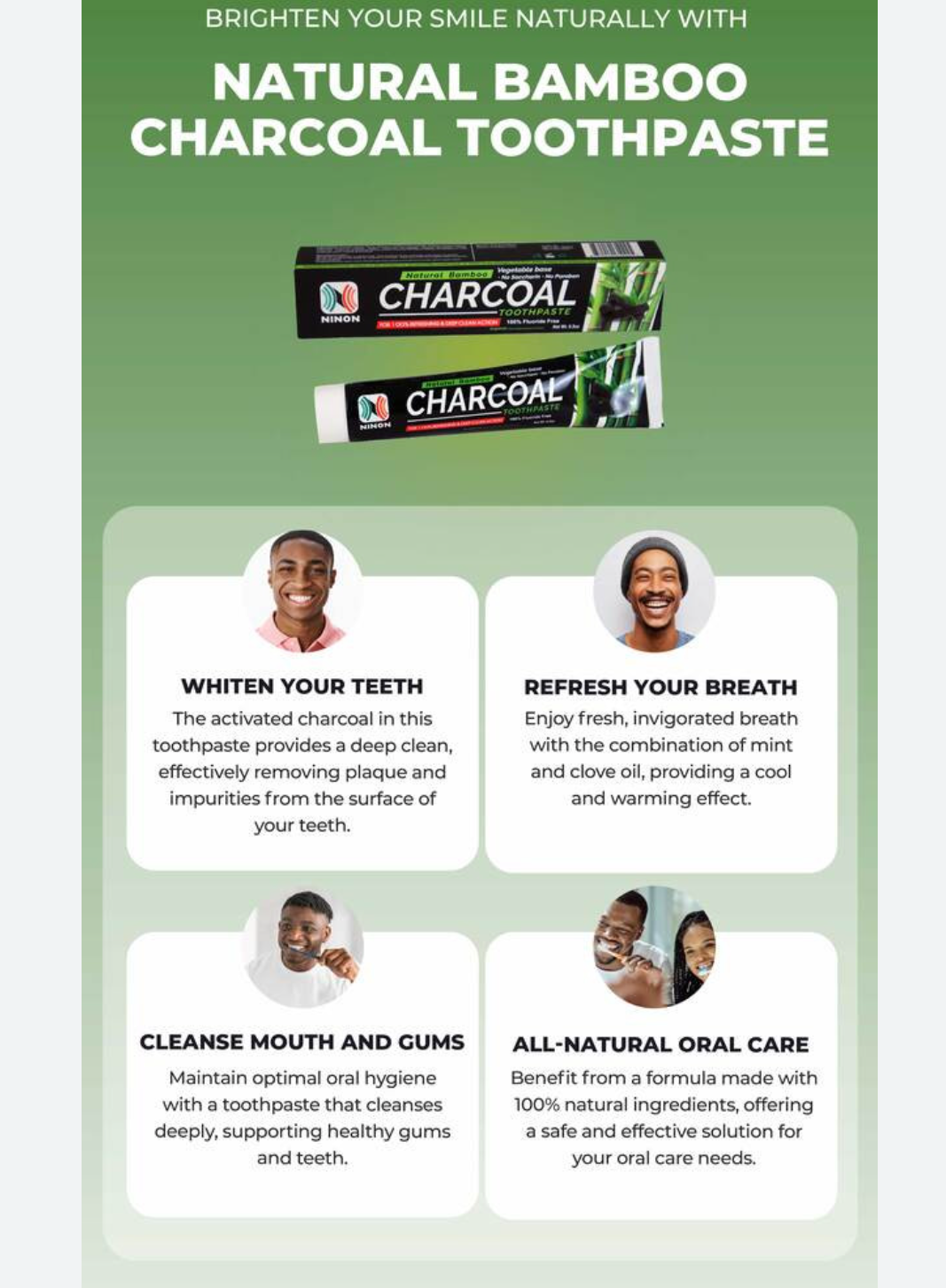 Charcoal toothpaste